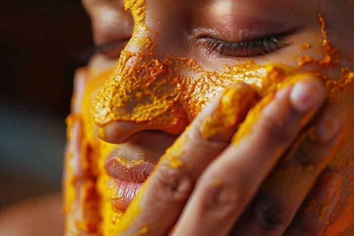 Turmeric face mask