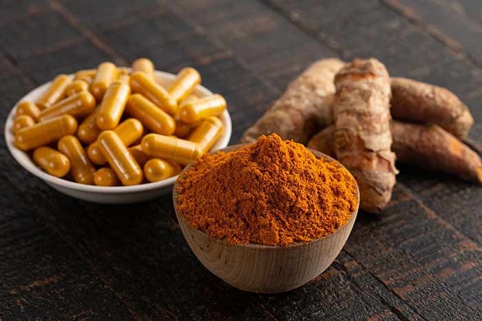 Different forms of turmeric