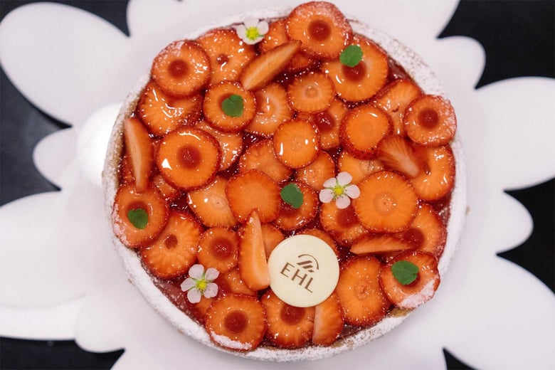 Tarte aux fraises EHL de Julien Boutonnet