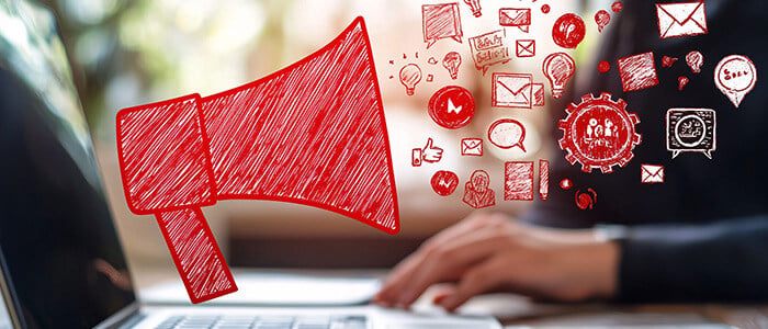 infographic illustrating digital communication tools