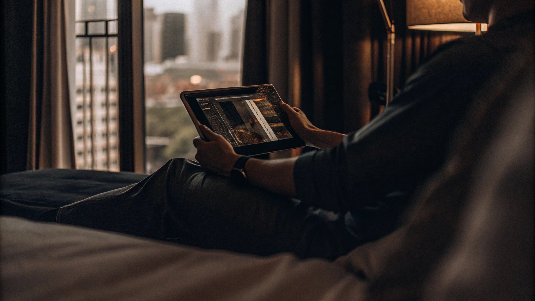 Person interacting with a virtual concierge