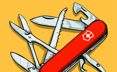 Illustration of a swiss army knife
