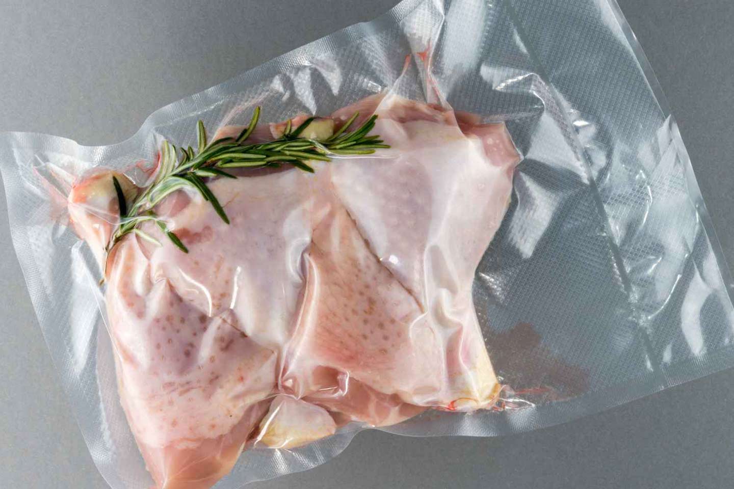 Cuisson du poulet sous vide